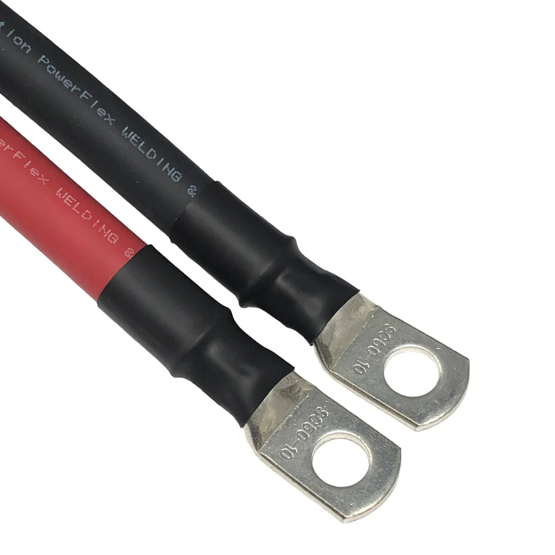 1/0 Gauge (AWG) Single Red Pure Copper Battery Cable Wire with Lug Connector Ring Terminals - Image 4