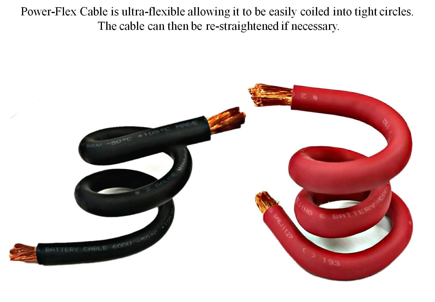 1/0 Gauge Welding Battery Cable Kit - Includes 5 pieces of 3/8" + 5 pieces of 5/16" Tinned Copper Cable Lugs and 3 Feet Black Heat Shrink Tubing - Image 8