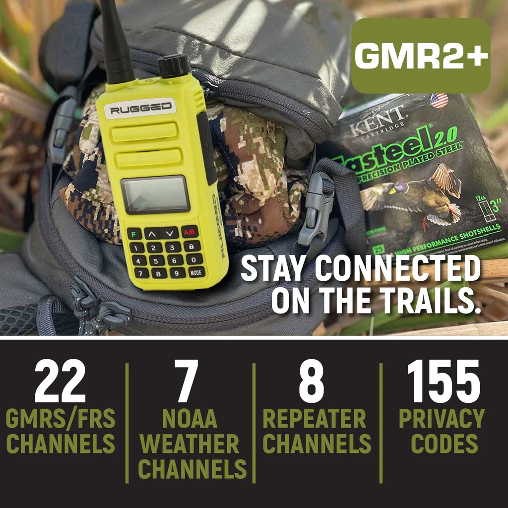 2 PACK - Rugged GMR2 PLUS GMRS and FRS Two Way Handheld Radios - Image 7