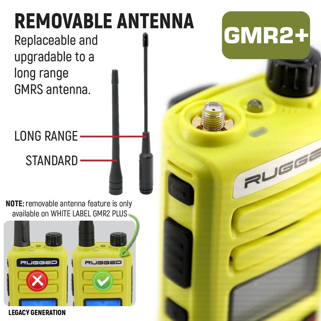 2 PACK - Rugged GMR2 PLUS GMRS and FRS Two Way Handheld Radios - Image 8