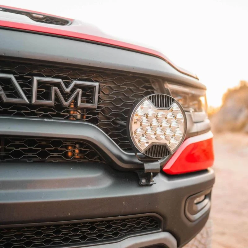 2019+ RAM 1500 Rebel/1500 TRX Grill Mount Light Brackets for Two Lights - Image 4