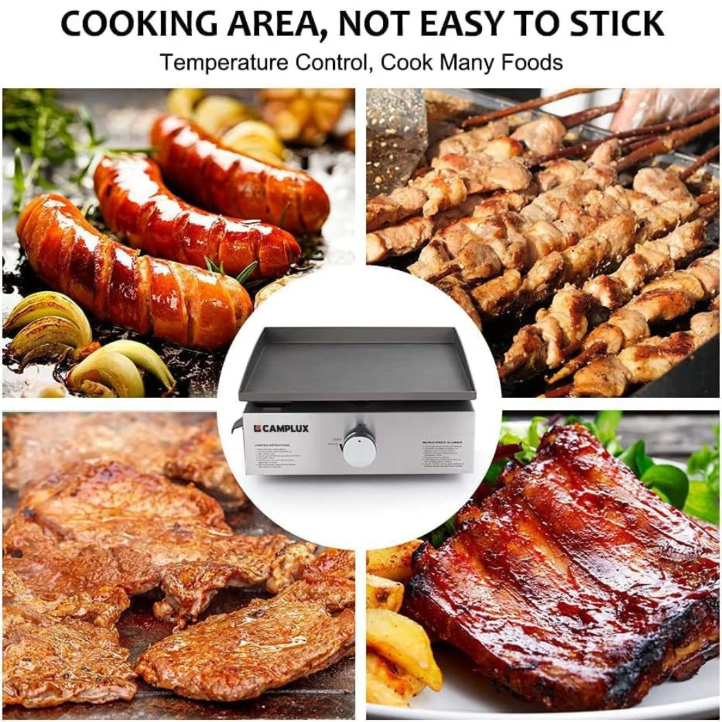 Camplux Outdoor Portable Griddles for RV, Camping and Tailgating - 17 Inch 13,000 BTU - Image 5