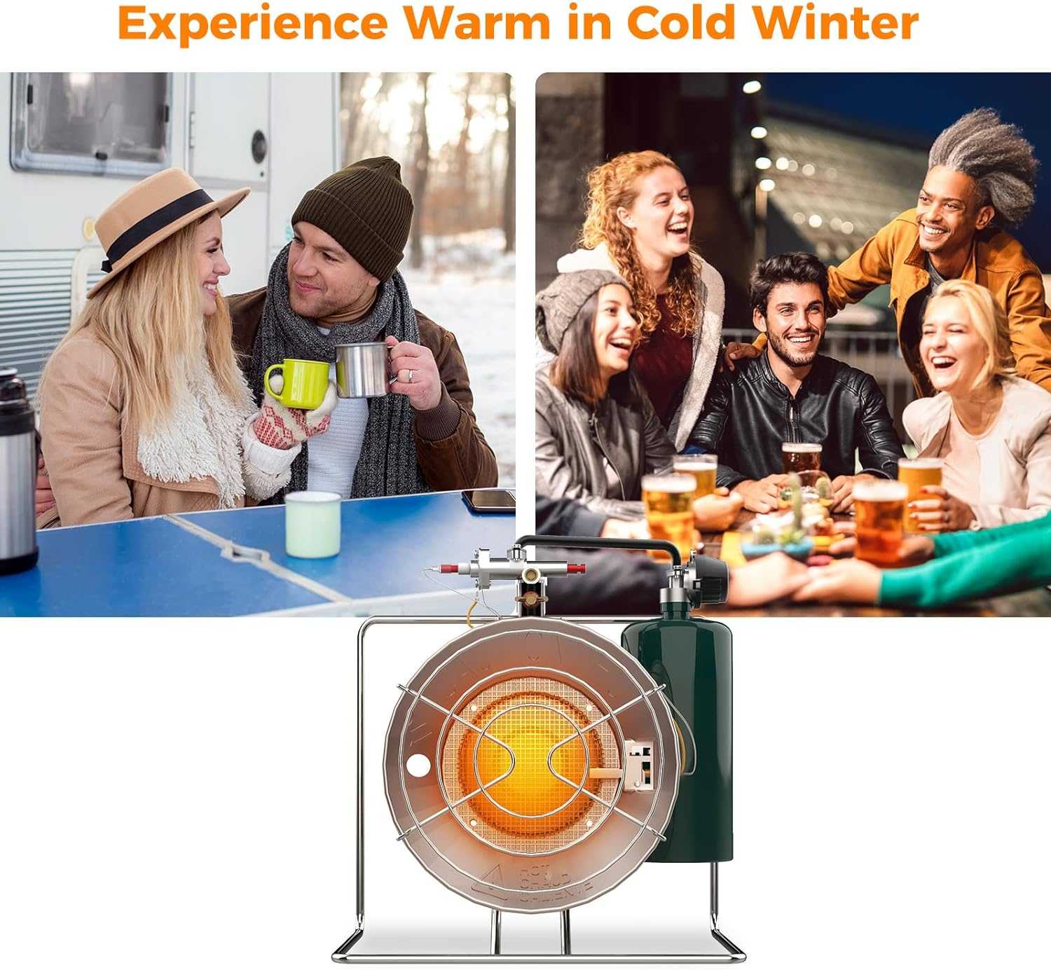 Camplux Portable Propane Heater, 15,000 BTU with Framed Handle - Image 6