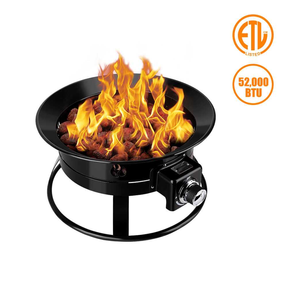 Camplux Propane Fire Pit Camping Fire Bowl for Cozy Outdoor Gatherings - Image 3