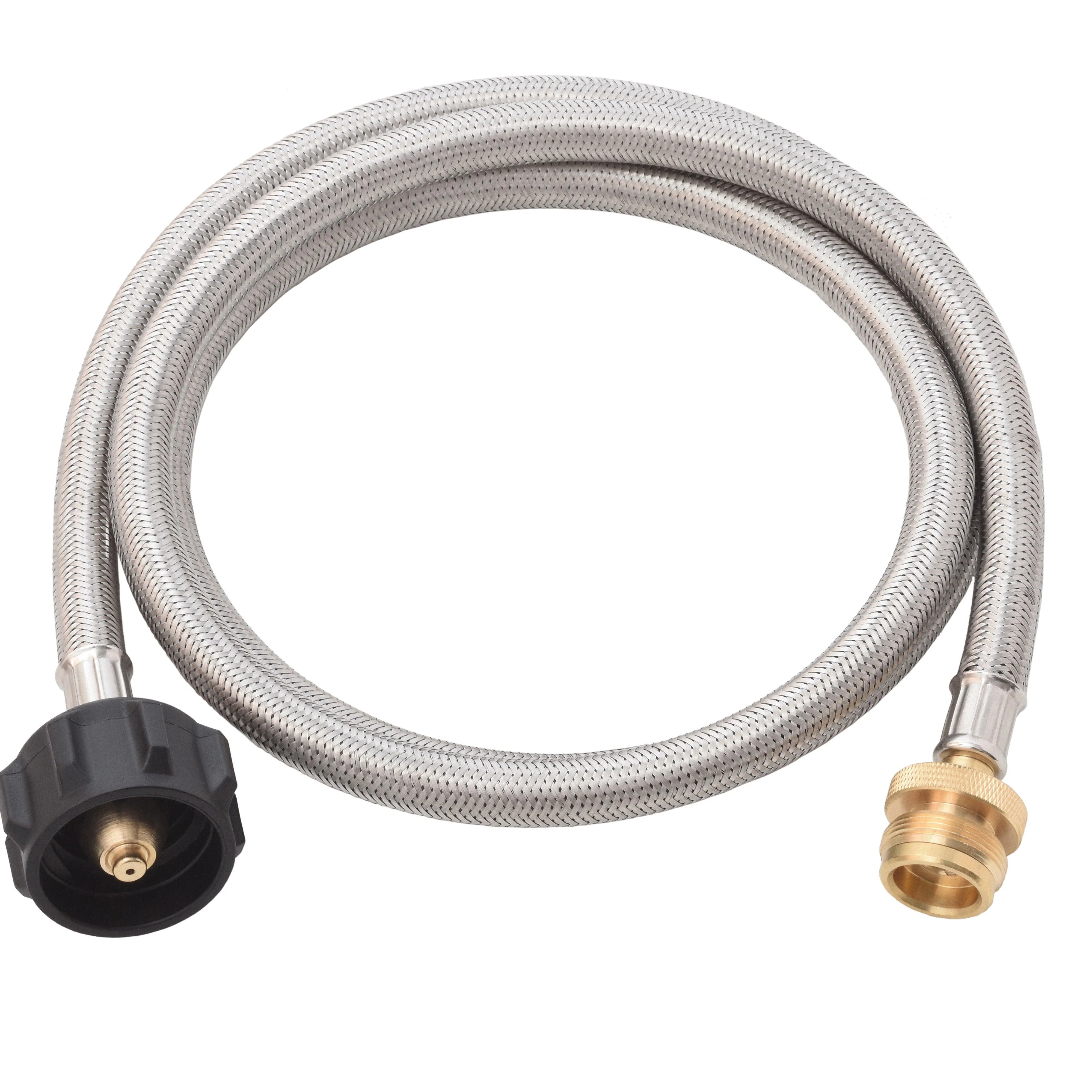 Flame King 5 FT QCC to CGA600 Male Connection-Steel Braided Hose - Image 3