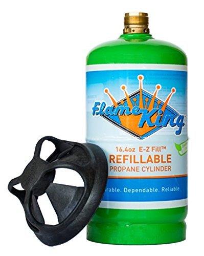 Flame King Eco Friendly Sustainable 1lb Empty Refillable Propane Tank LP Cylinder - Image 3