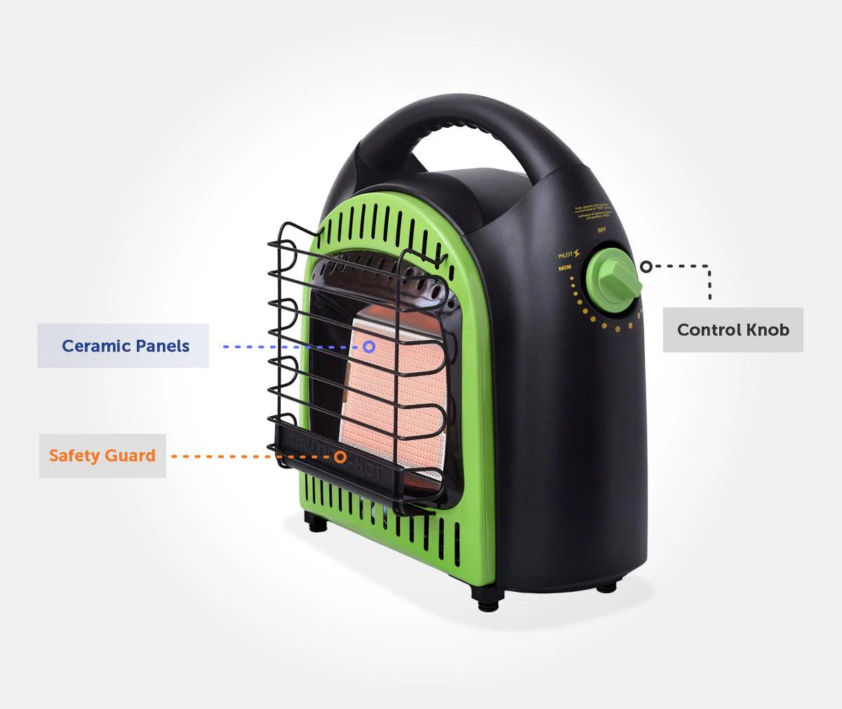 Flame King Portable Heater 10,000 BTU Propane Gas Tank Space Radiant Indoor & Outdoor - Image 8