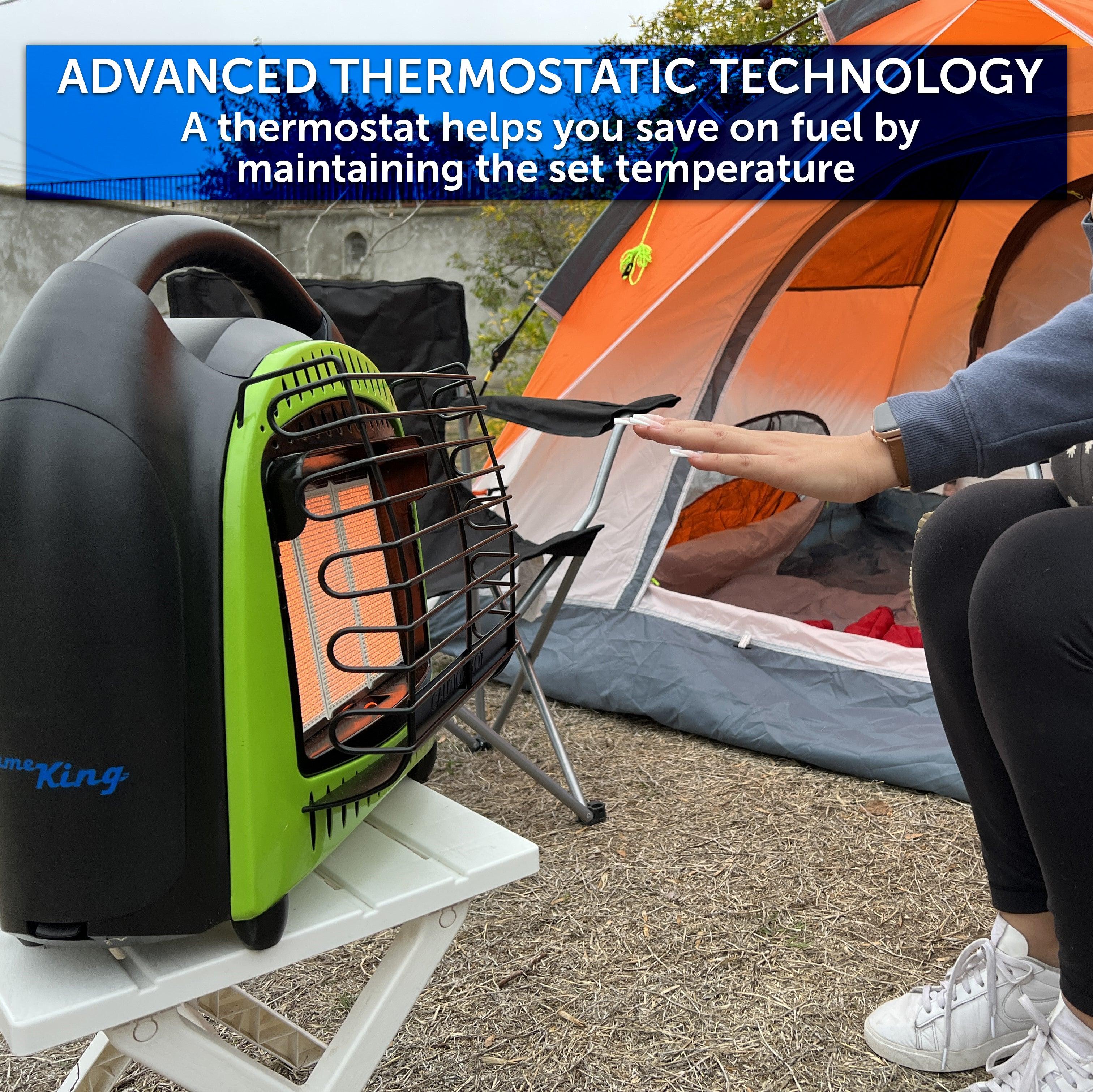 Flame King Portable Heater 20,000 BTU Propane Gas Tank Space Radiant Indoor & Outdoor - Image 3