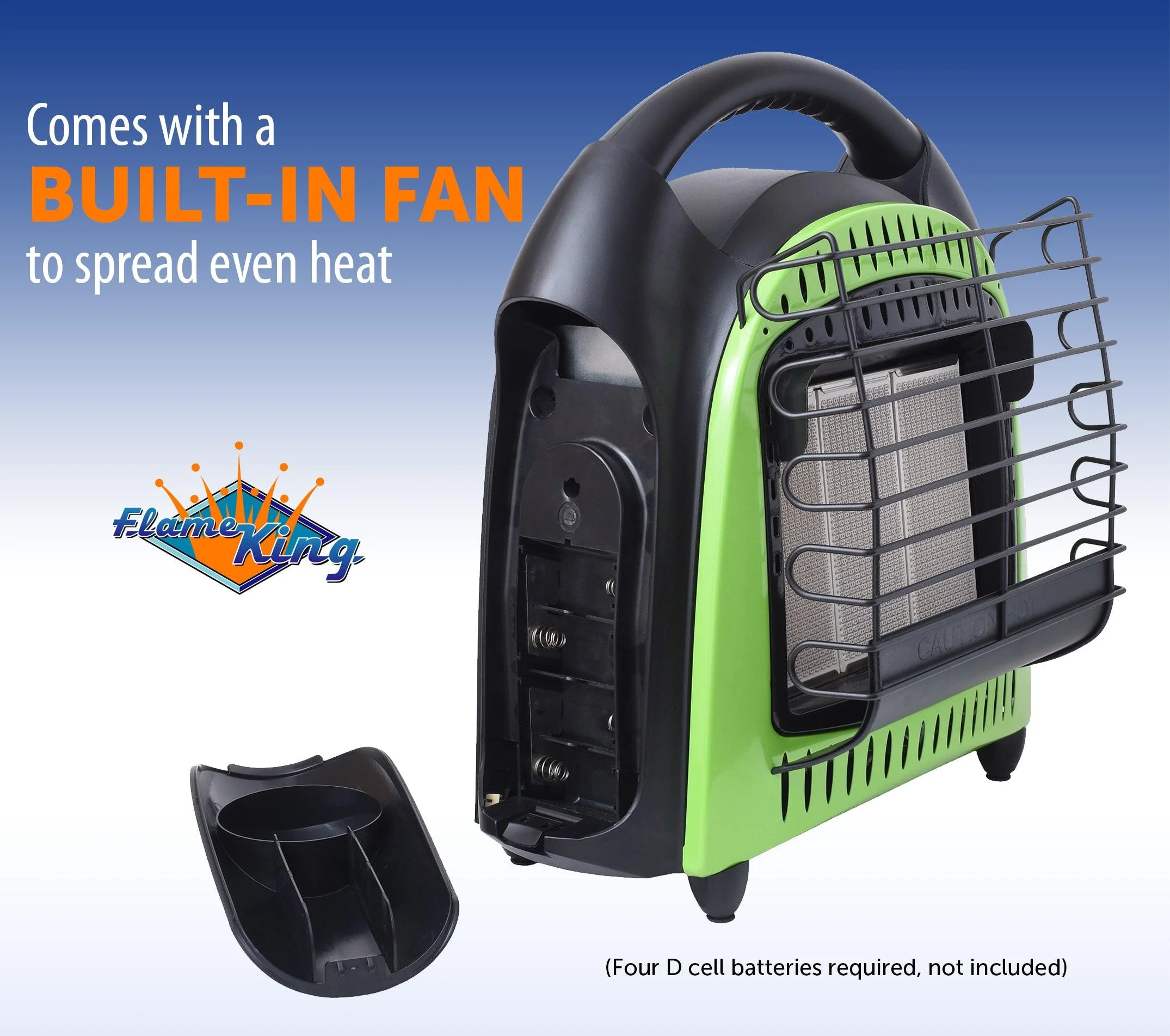 Flame King Portable Heater 20,000 BTU Propane Gas Tank Space Radiant Indoor & Outdoor - Image 8