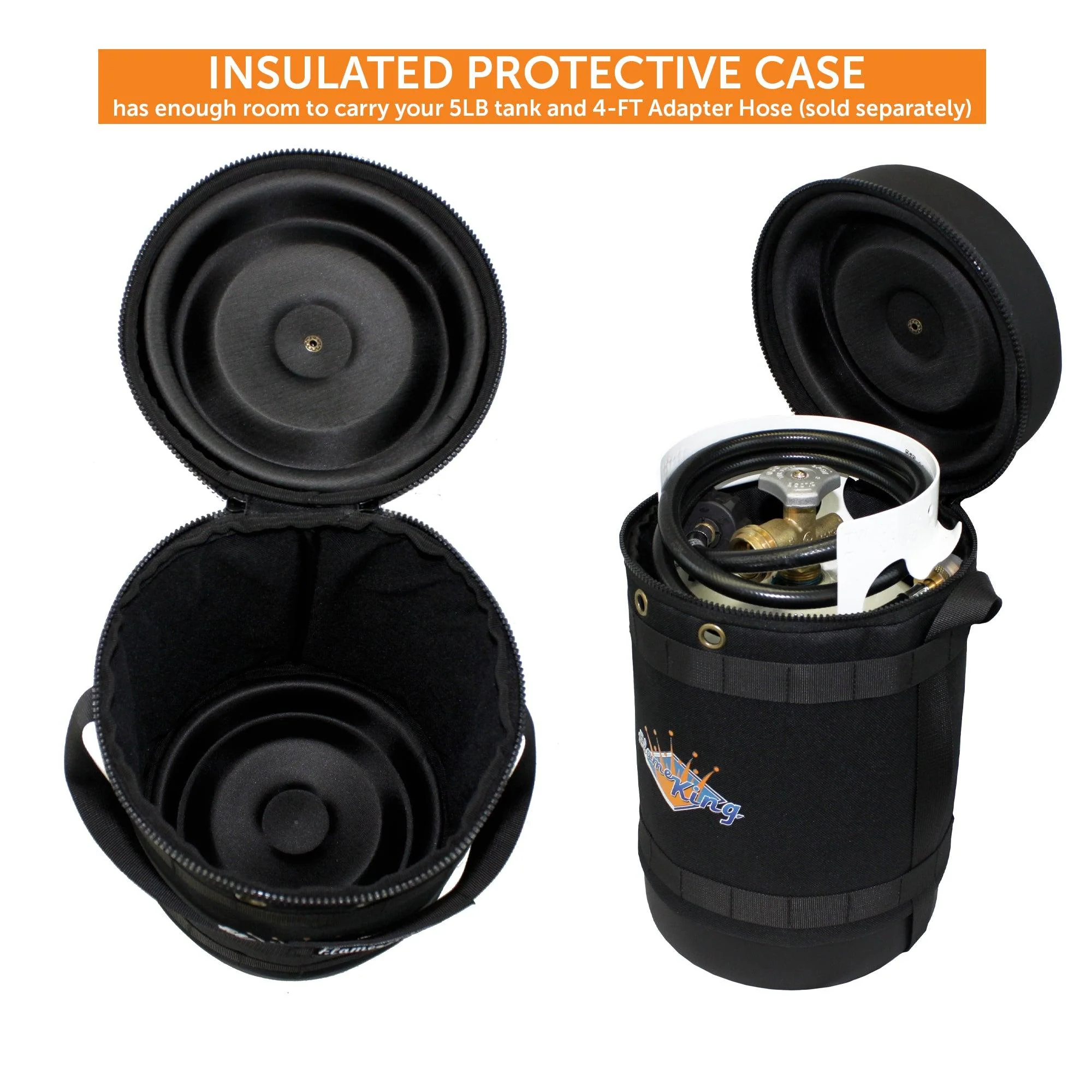 Flame King Propane Gas Hauler for 5lb Propane Tank Insulated Protective Carry Case - Image 11