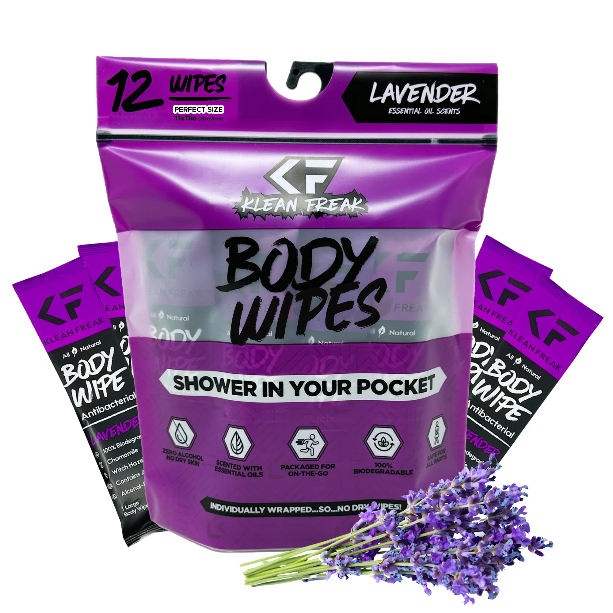 Klean Freak Body Wipes 12pk - Image 10