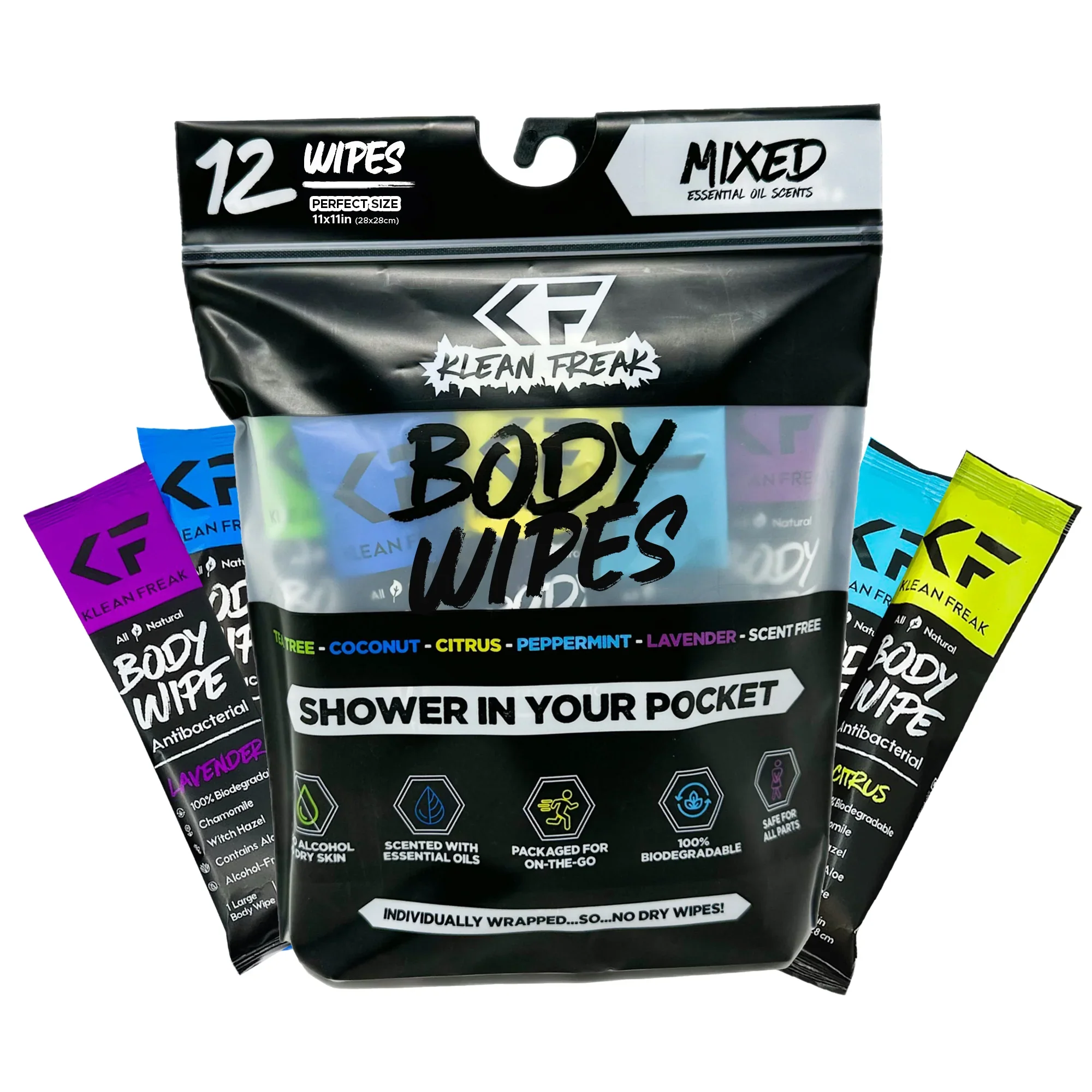 Klean Freak Body Wipes 12pk - Image 11