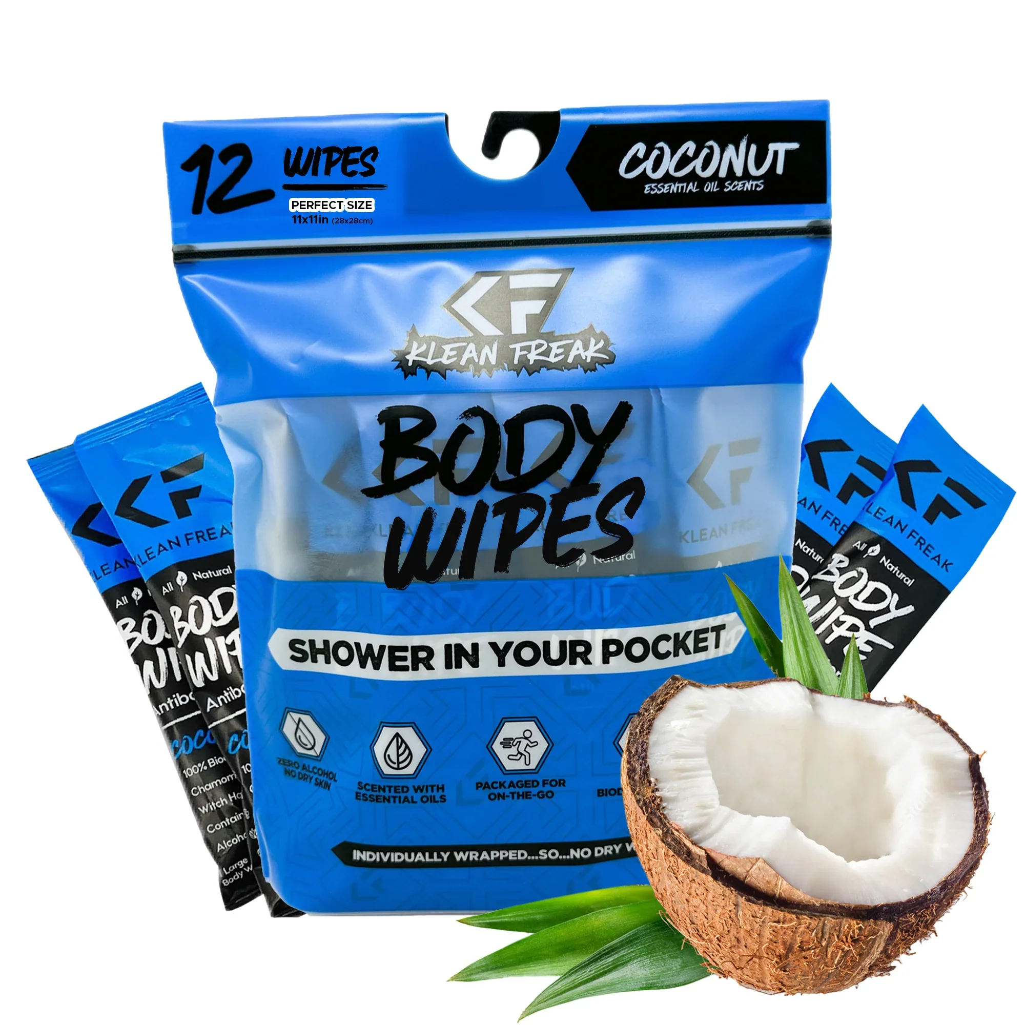 Klean Freak Body Wipes 12pk - Image 9