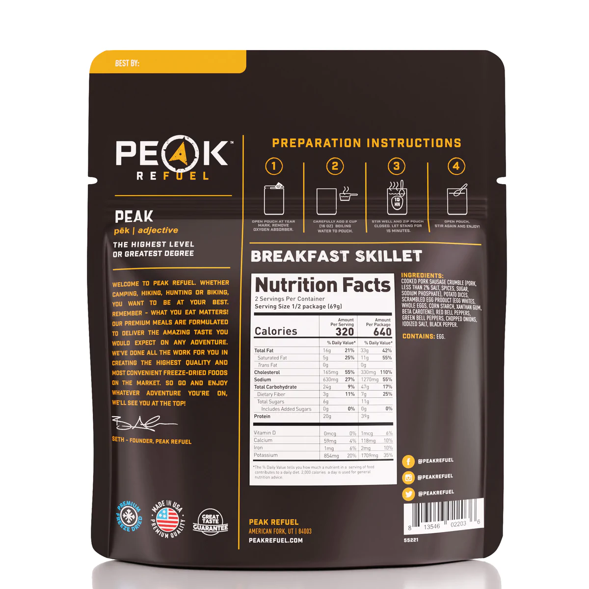 Peak Refuel Breakfast Skillet - Image 2