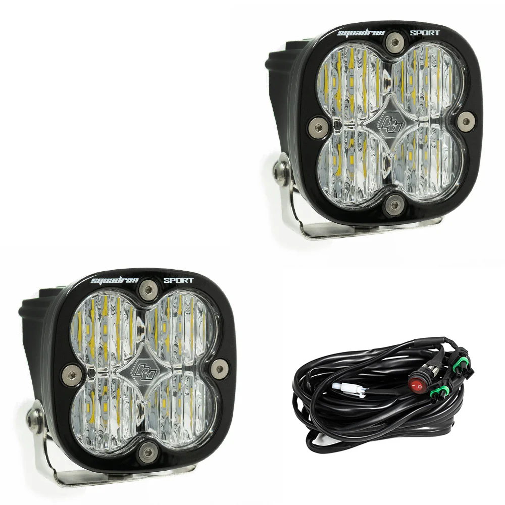 Squadron Sport Black LED Auxiliary Light Pod Pair - Universal - Image 3