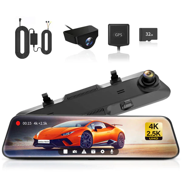 WOLFBOX G900 4K+2.5K Touch Screen Parking Monitoring Dash Cam - Image 3